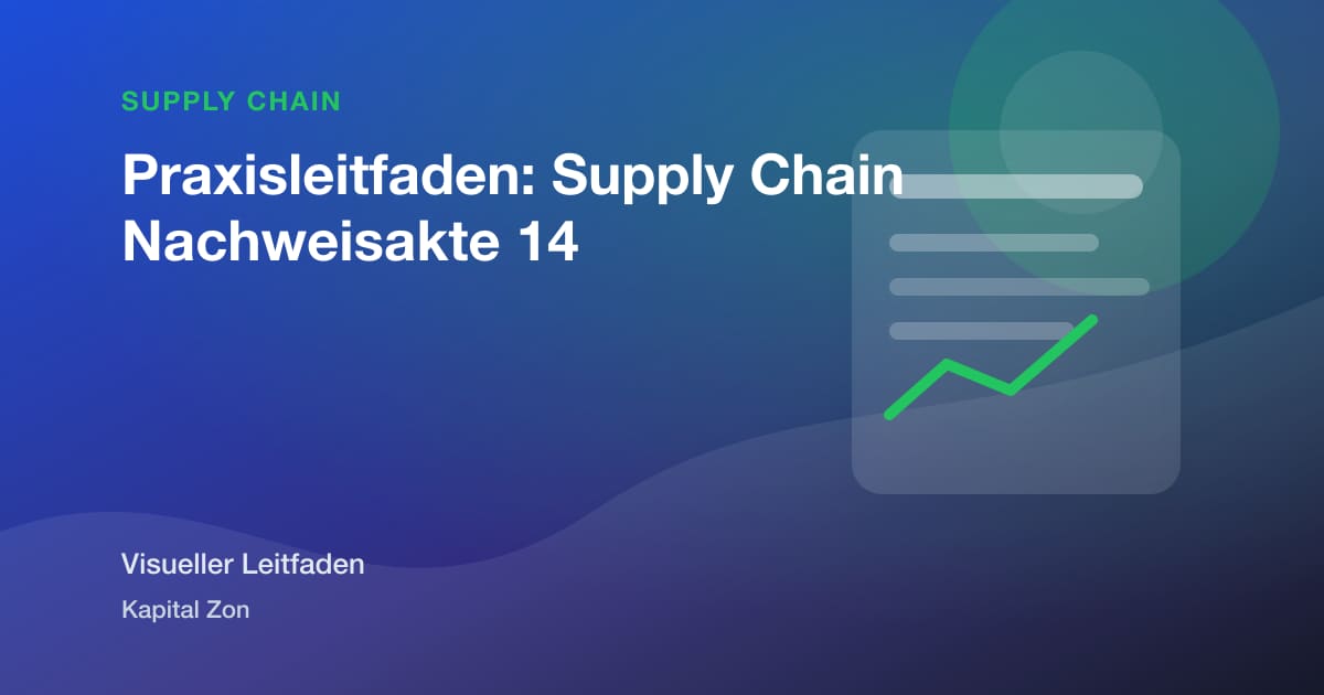 Praxisleitfaden: Supply Chain Nachweisakte 14