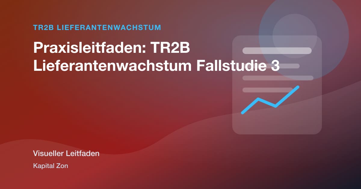 TR2B Lieferantenwachstum: Lieferant, Vertrieb, Entscheidung, Team, Kunde, Prozess