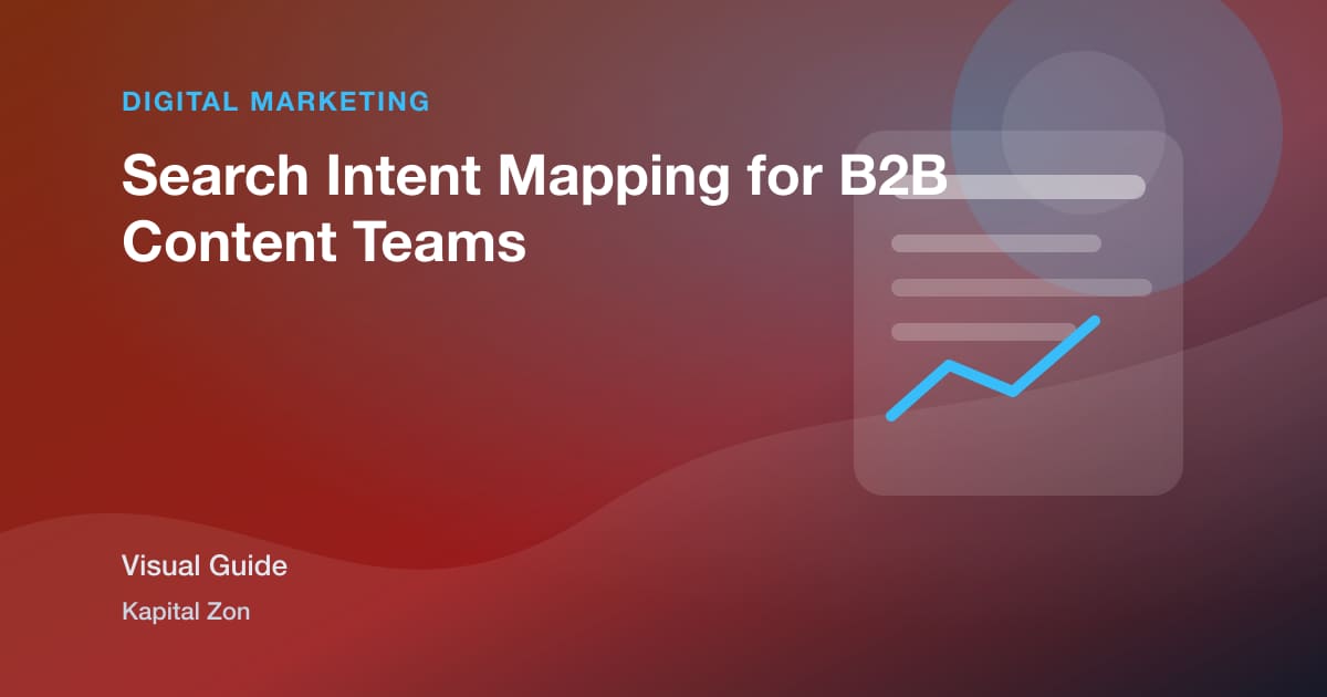 Search Intent Mapping for B2B Content Teams