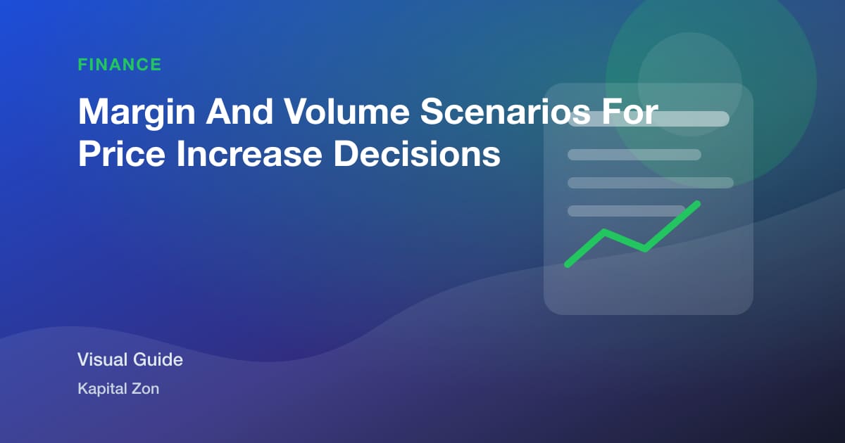 Margin And Volume Scenarios For Price Increase Decisions