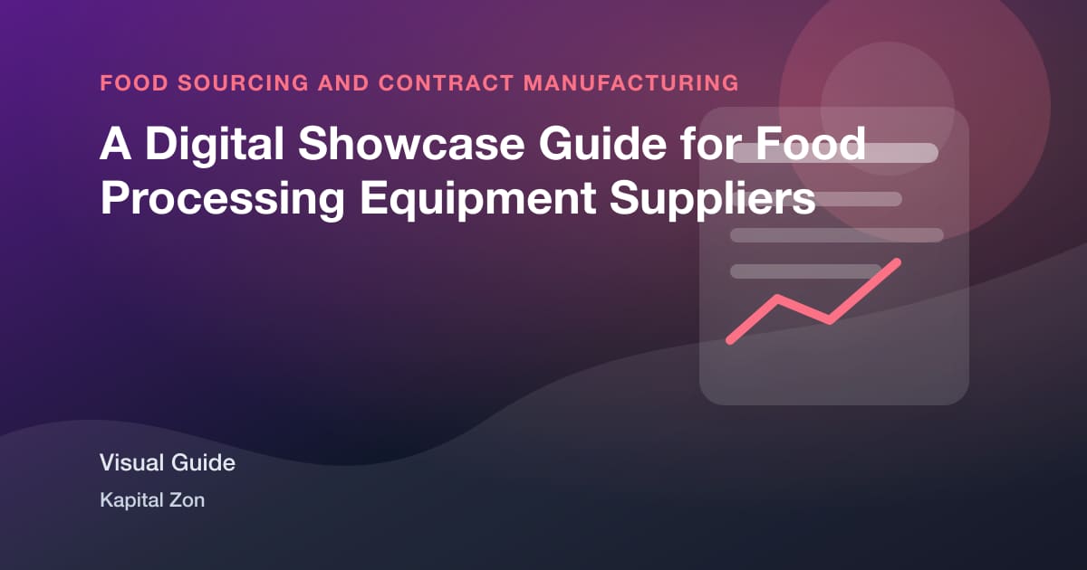 Visual summary for A Digital Showcase Guide for Food Processing Equipment Suppliers