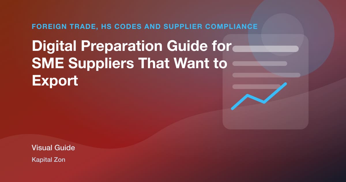 Visual summary for Digital Preparation Guide for SME Suppliers That Want to Export