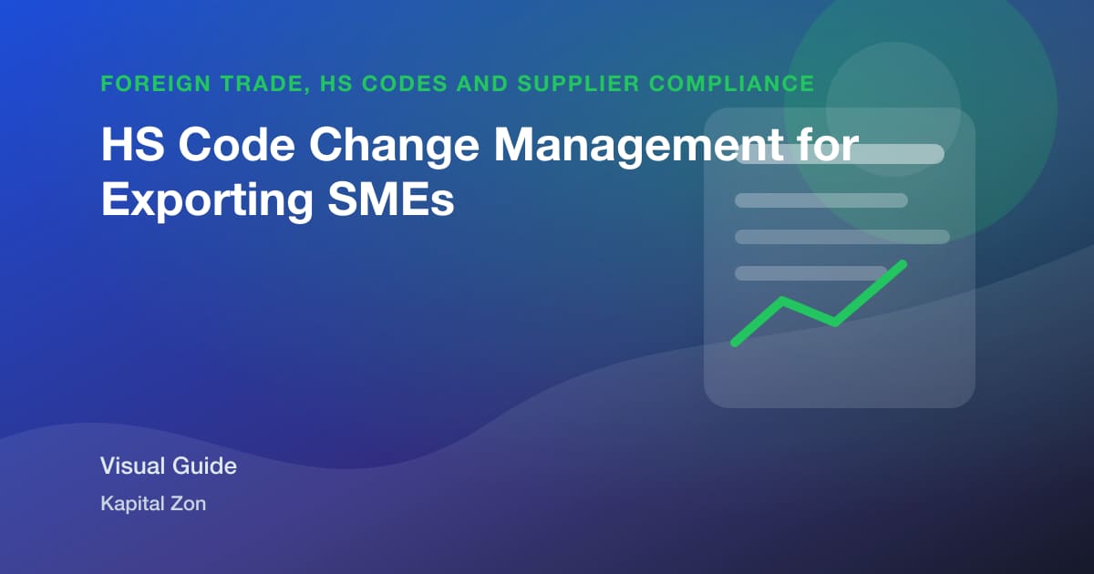 HS Code Change Management for Exporting SMEs