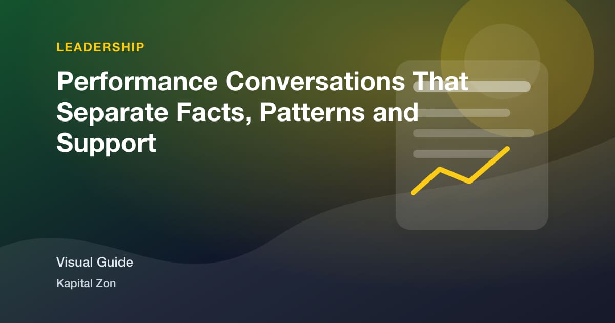 Performance Conversations That Separate Facts, Patterns and Support