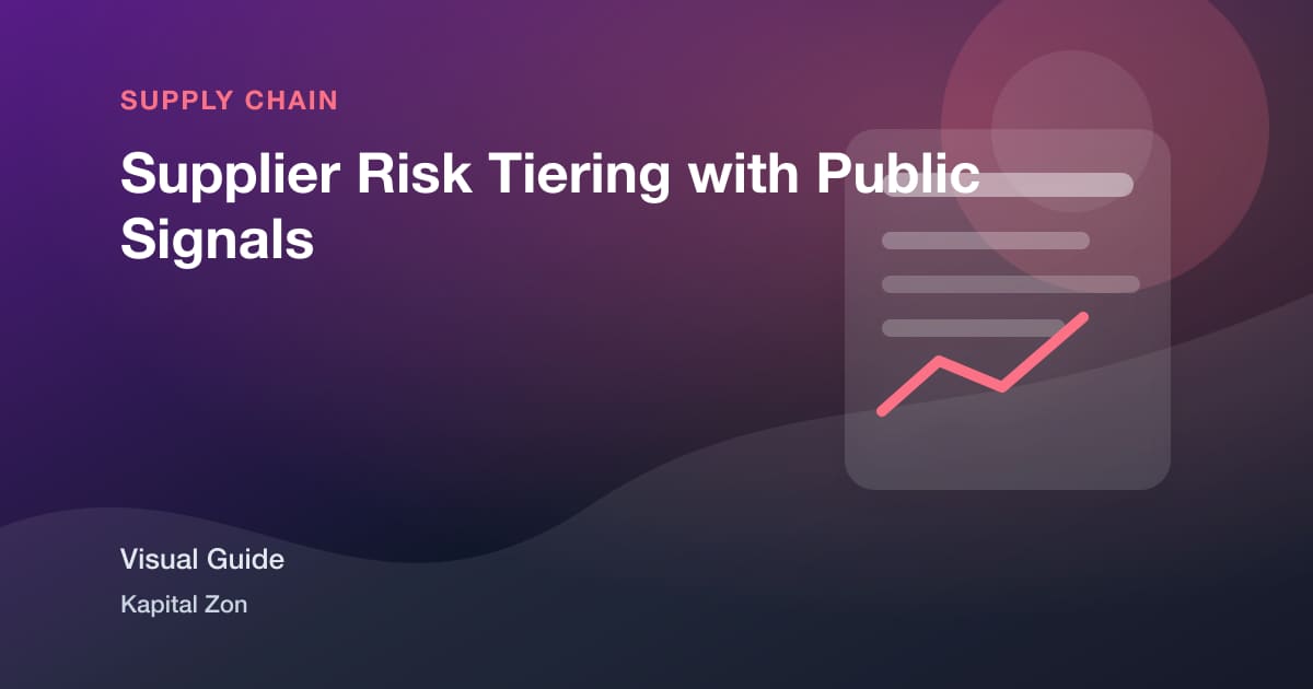 Supplier Risk Tiering with Public Signals