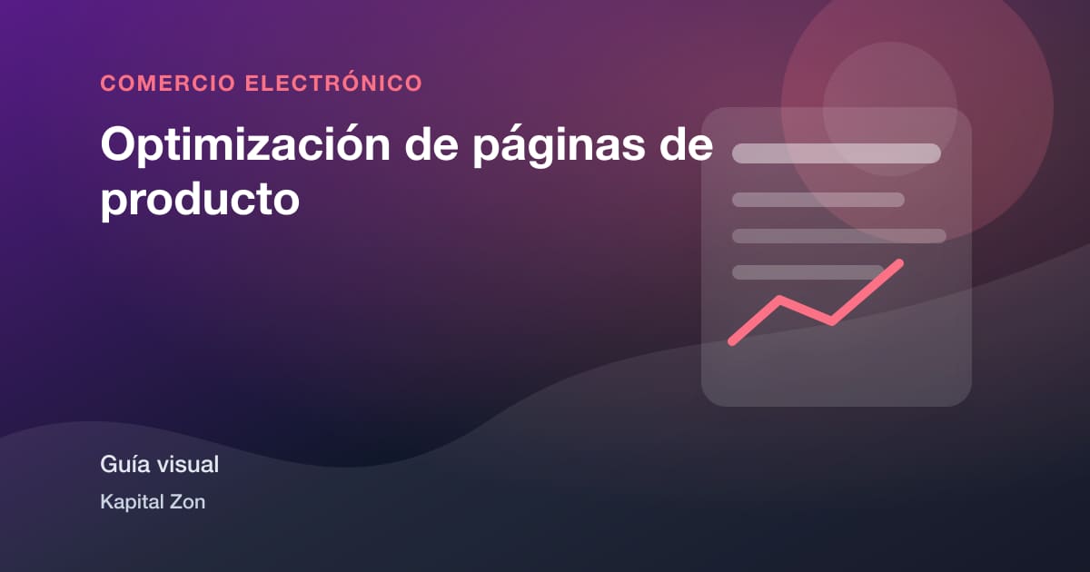 Resumen visual de Optimización de páginas de producto