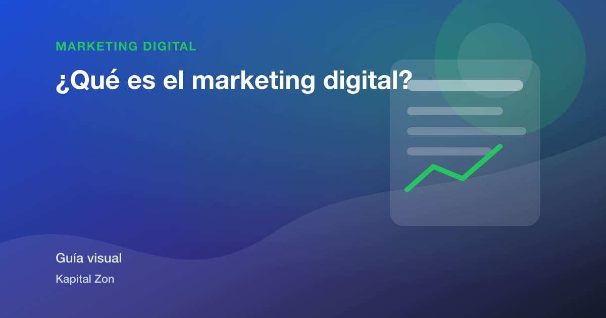Resumen visual de ¿Qué es el marketing digital?