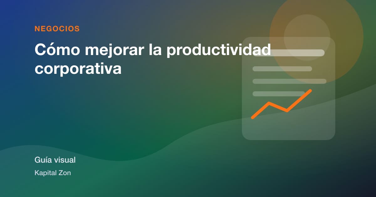 Resumen visual de Cómo mejorar la productividad corporativa