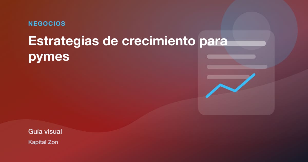 Resumen visual de Estrategias de crecimiento para pymes