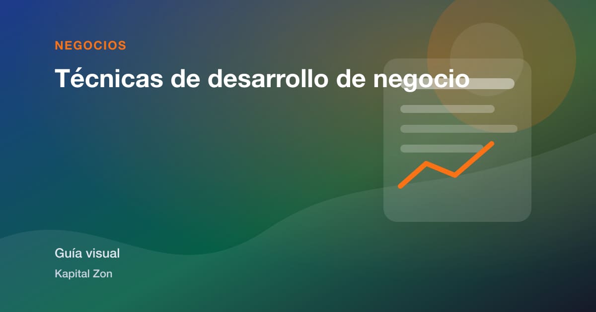 Resumen visual de Técnicas de desarrollo de negocio