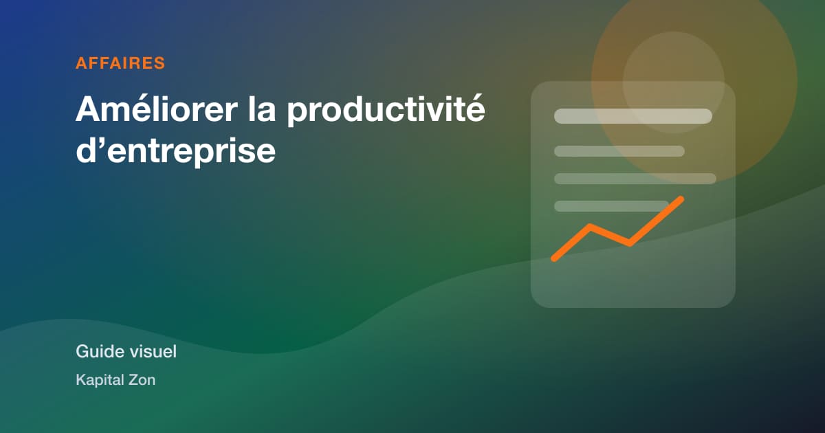 Améliorer la productivité d’entreprise