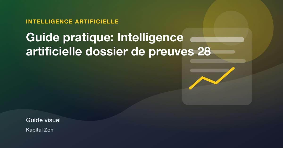 Guide pratique: Intelligence artificielle dossier de preuves 28