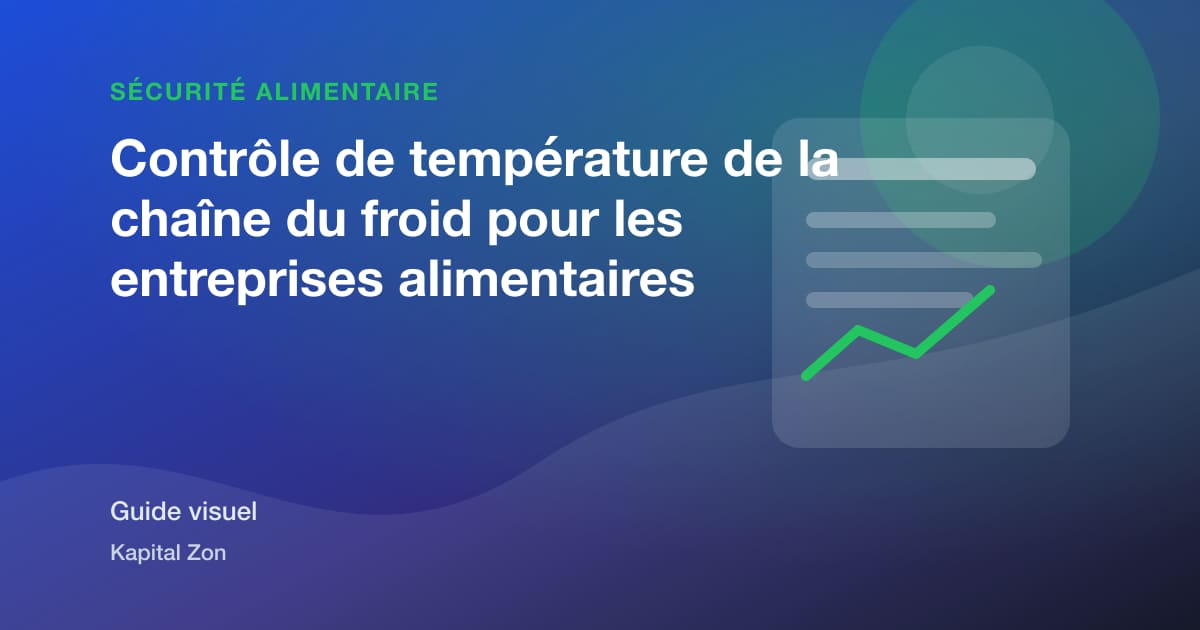 Résumé visuel de Contrôle de température de la chaîne du froid pour les entreprises alimentaires
