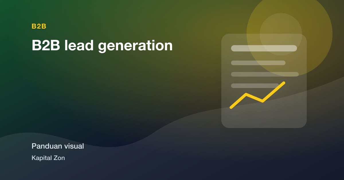 Ringkasan visual untuk B2B lead generation