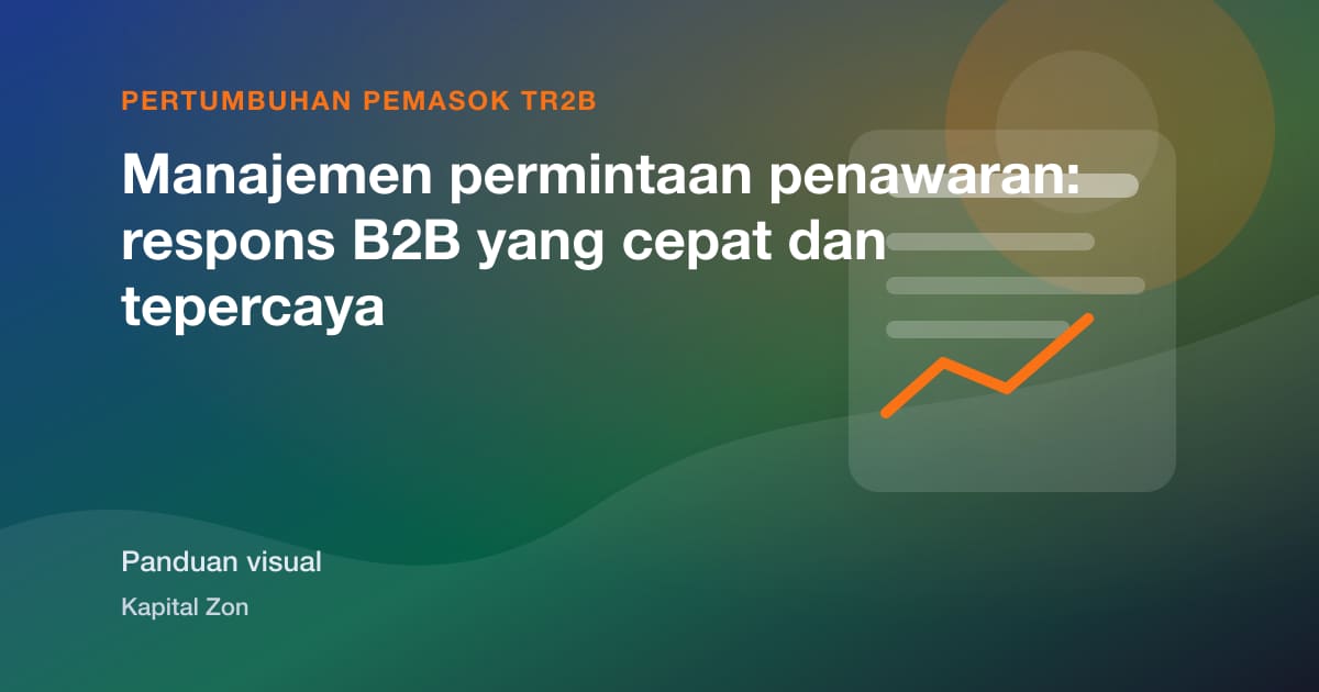 Manajemen permintaan penawaran: respons B2B yang cepat dan tepercaya