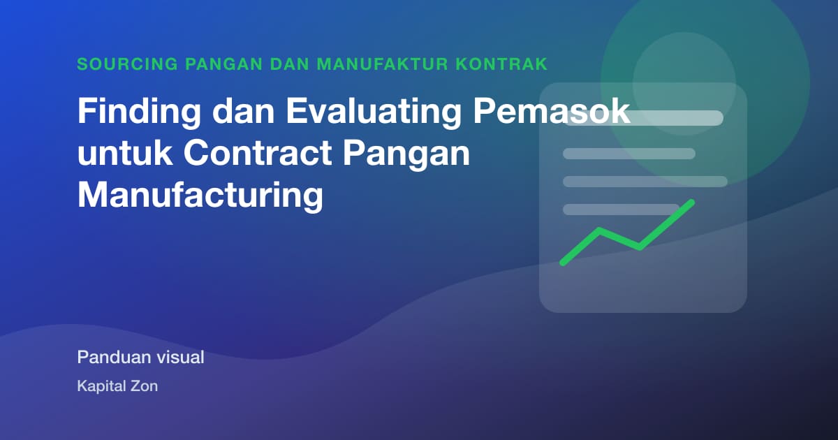 Ringkasan visual untuk Finding dan Evaluating Pemasok untuk Contract Pangan Manufacturing