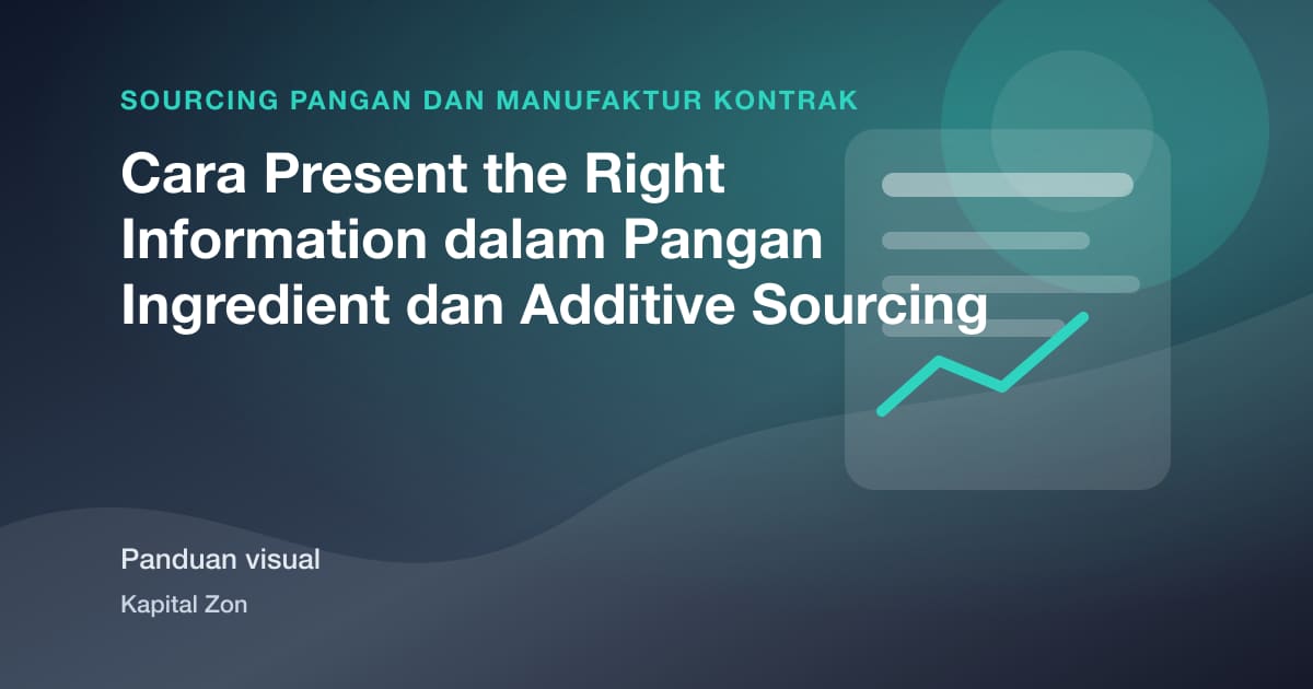 Ringkasan visual untuk Cara Present the Right Information dalam Pangan Ingredient dan Additive Sourcing