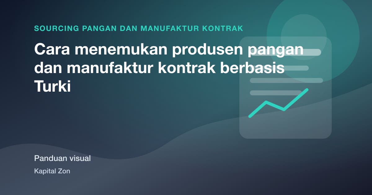 Cara menemukan produsen pangan dan manufaktur kontrak berbasis Turki