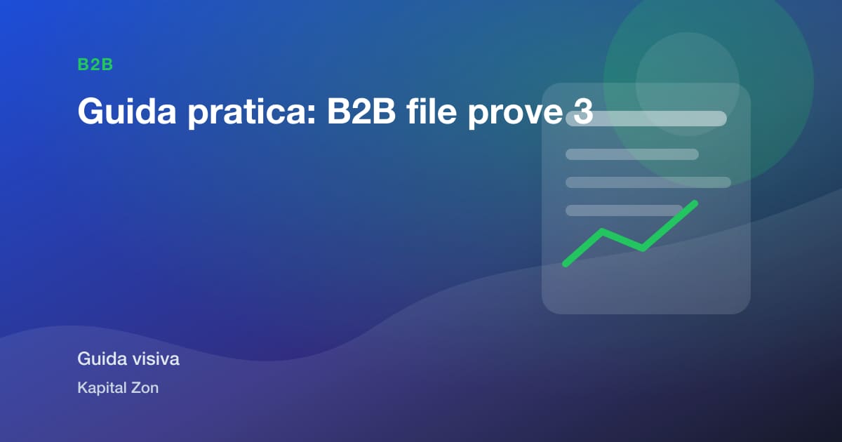 Guida pratica: B2B file prove 3