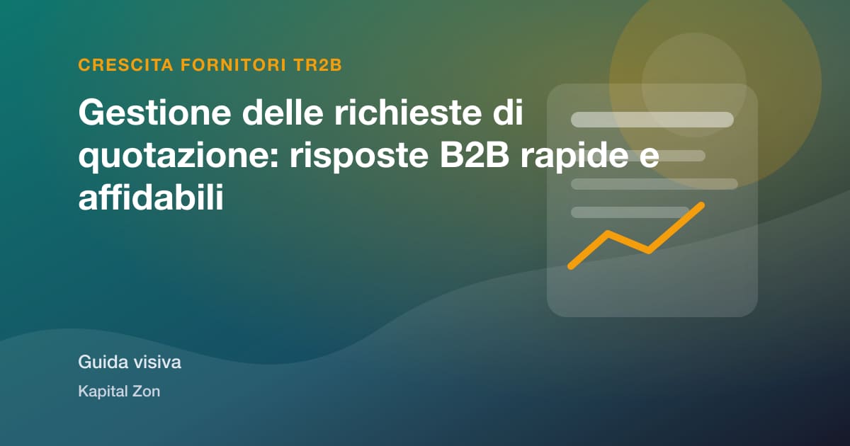 Gestione delle richieste di quotazione: risposte B2B rapide e affidabili