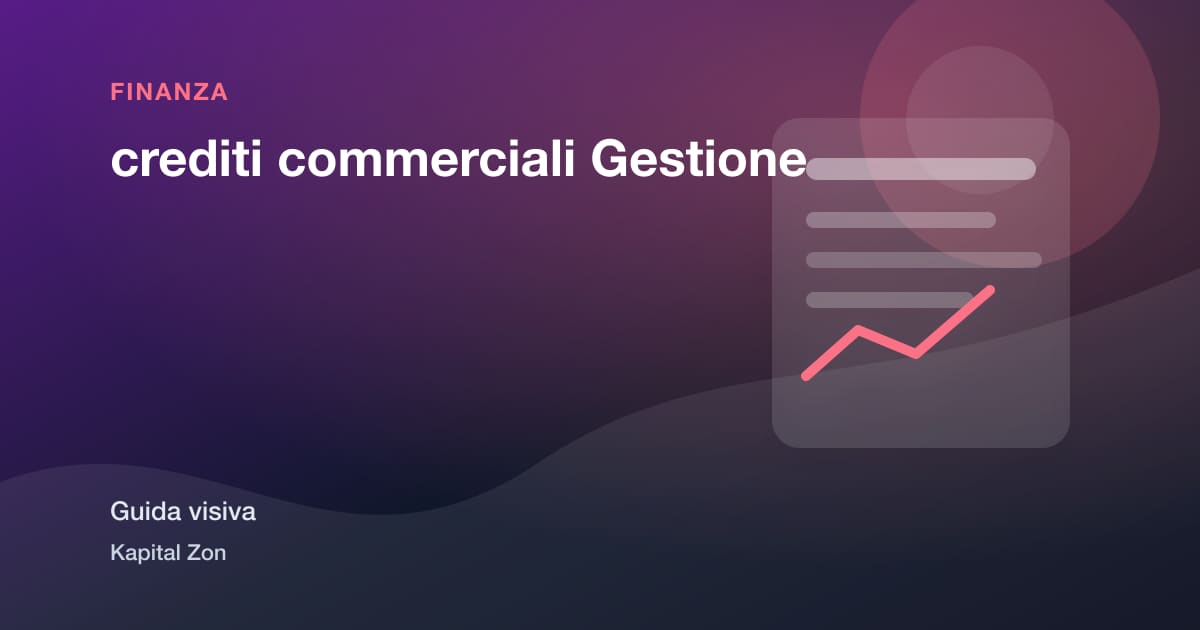 Sintesi visiva di crediti commerciali Gestione