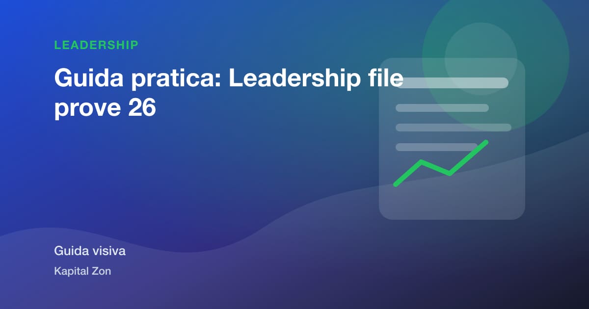 Guida pratica: Leadership file prove 26