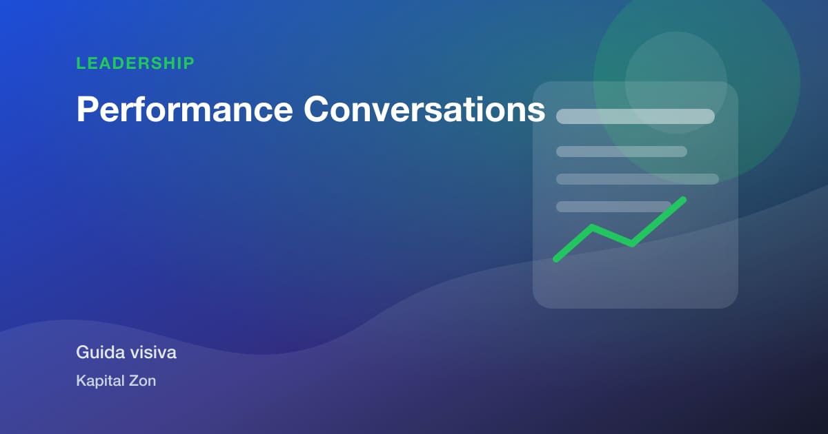 Sintesi visiva di Performance Conversations