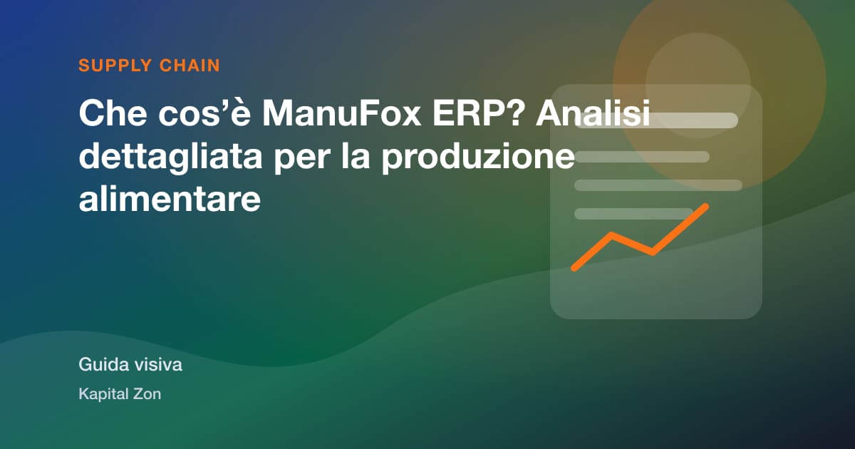 Che cos’è ManuFox ERP? Analisi dettagliata per la produzione alimentare