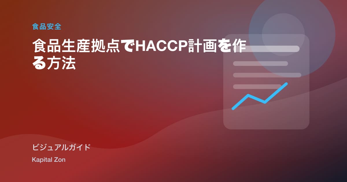 食品生産拠点でHACCP計画を作る方法