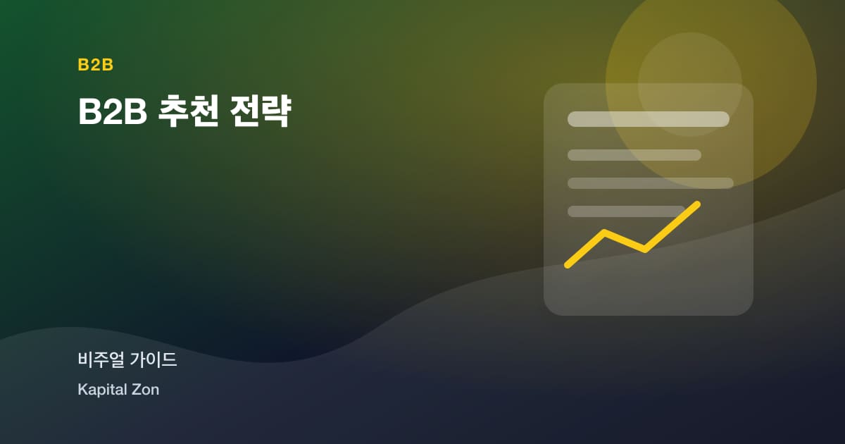 B2B 추천 전략