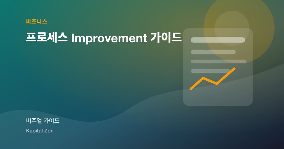 프로세스 Improvement 가이드 시각 요약