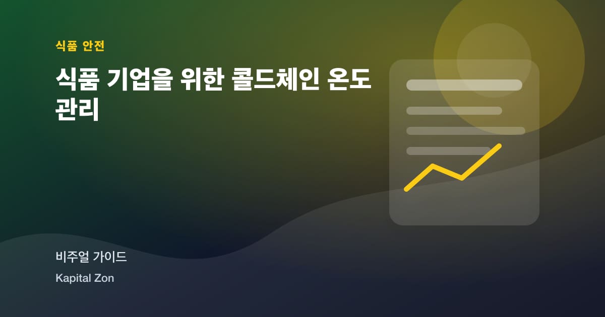 식품 기업을 위한 콜드체인 온도 관리