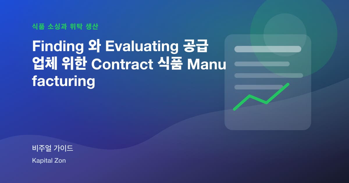 Finding 와 Evaluating 공급업체 위한 Contract 식품 Manufacturing 시각 요약