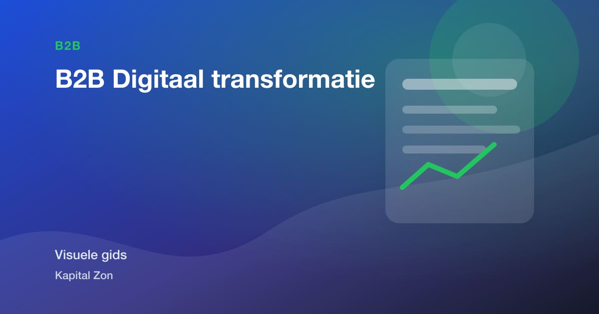 Visuele samenvatting van B2B Digitaal transformatie
