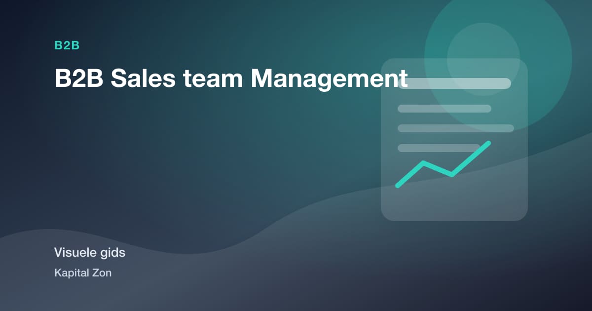Visuele samenvatting van B2B Sales team Management