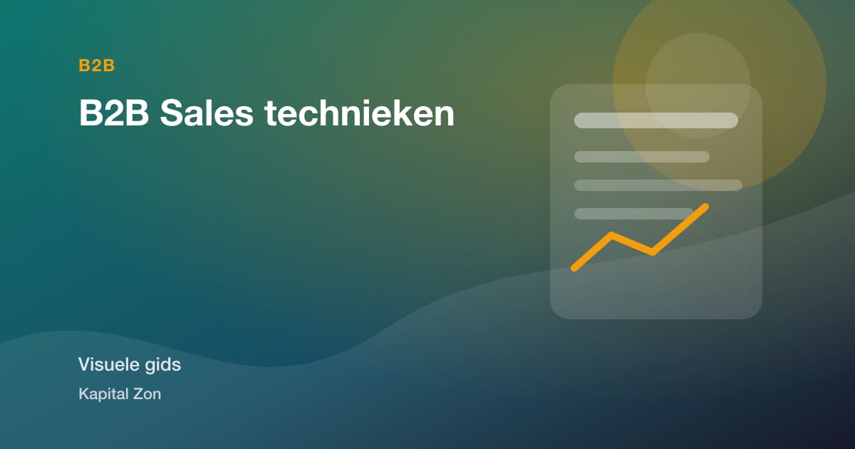 Visuele samenvatting van B2B Sales technieken
