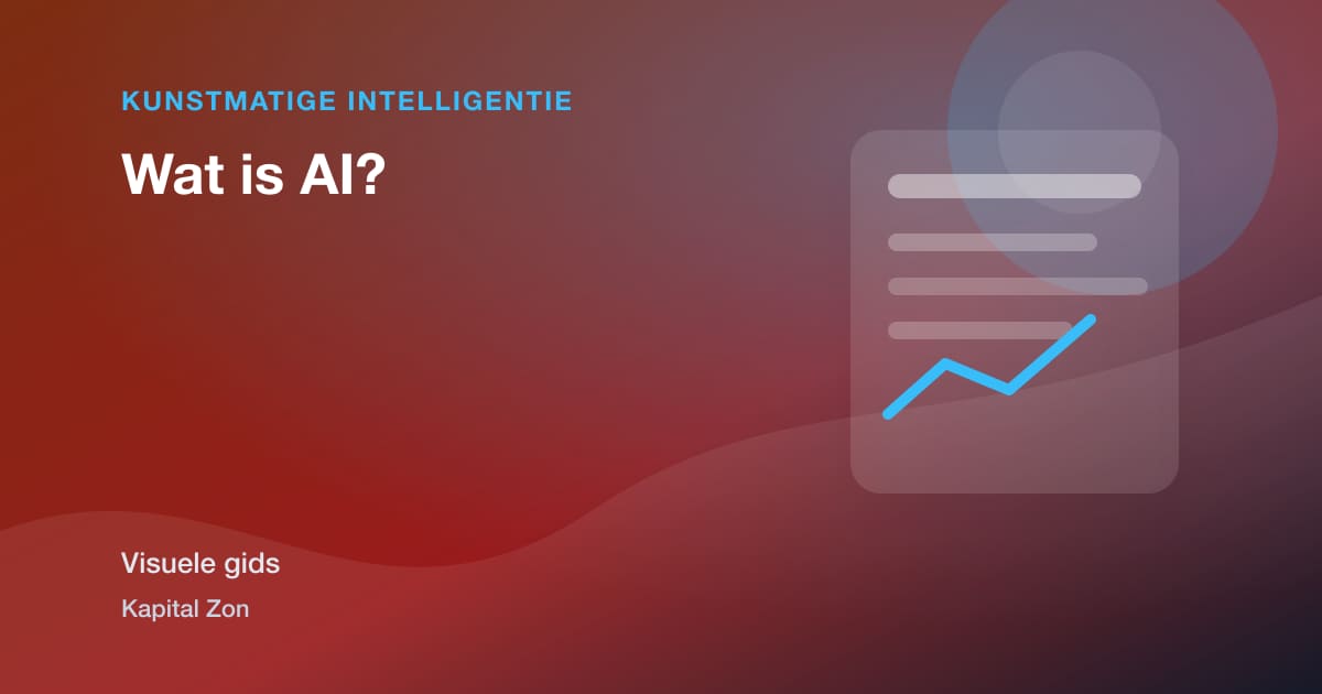 Visuele samenvatting van Wat is AI?