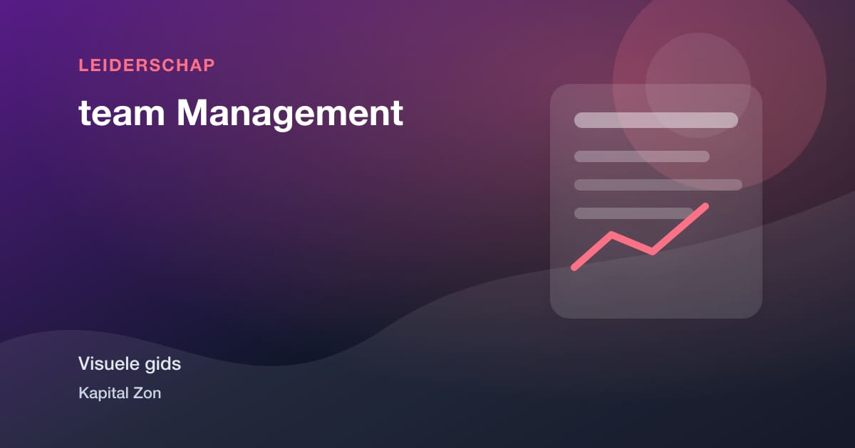 Visuele samenvatting van team Management