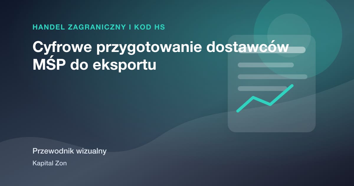 Cyfrowe przygotowanie dostawców MŚP do eksportu