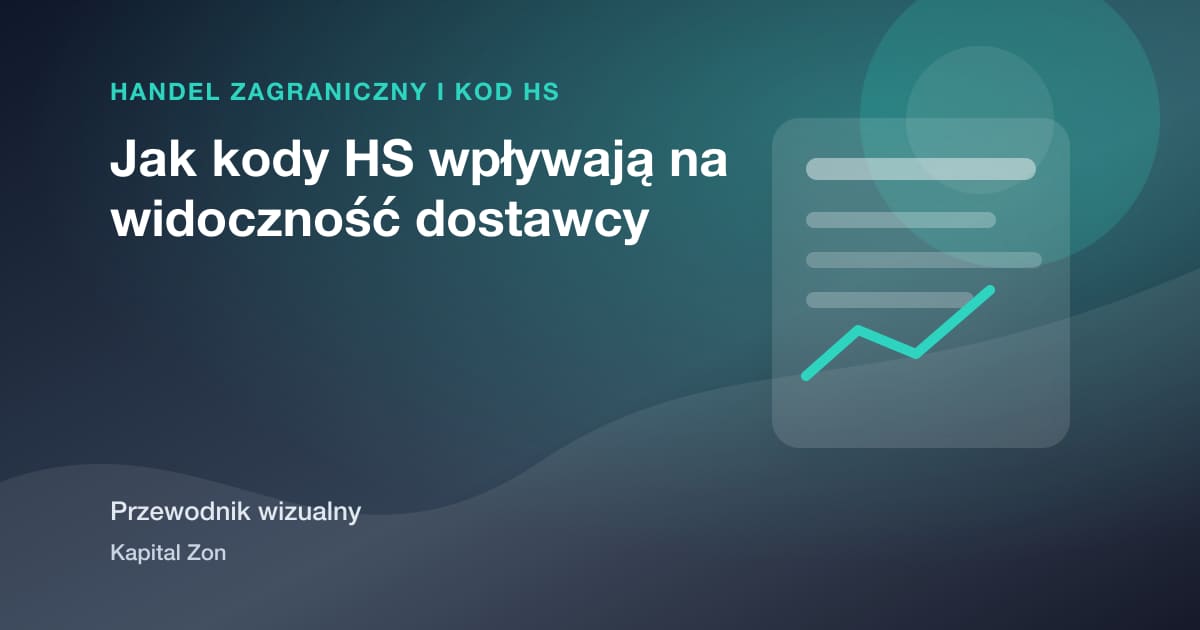 Jak kody HS wpływają na widoczność dostawcy