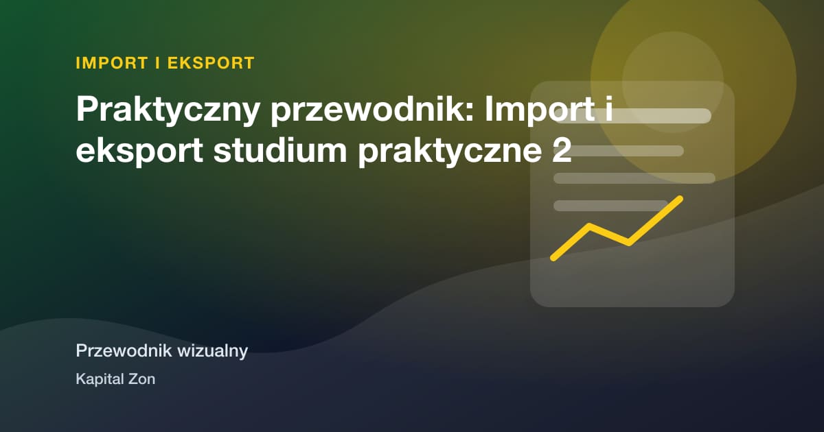Export Documentation Checklist dla Żywność i Machinery Shipments