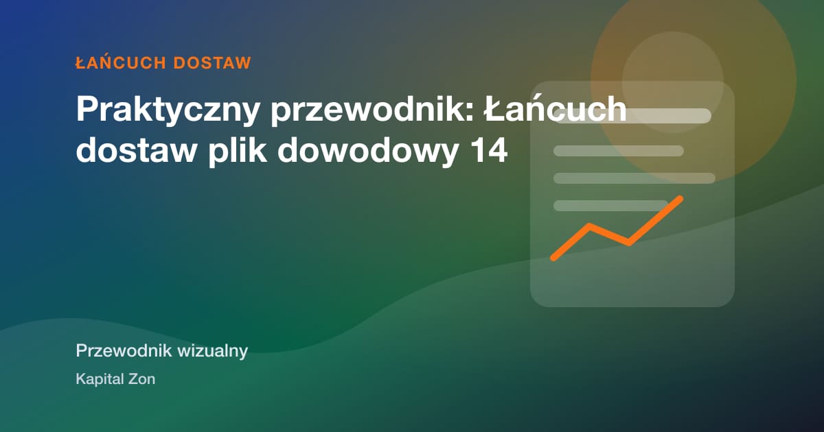 Praktyczny przewodnik: Łańcuch dostaw plik dowodowy 14