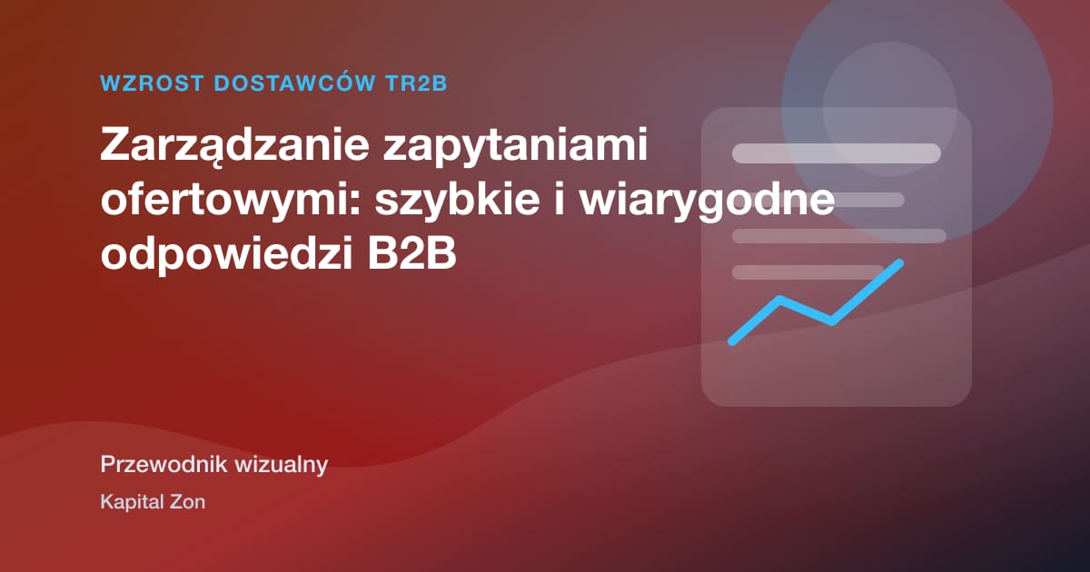 Zarządzanie zapytaniami ofertowymi: szybkie i wiarygodne odpowiedzi B2B