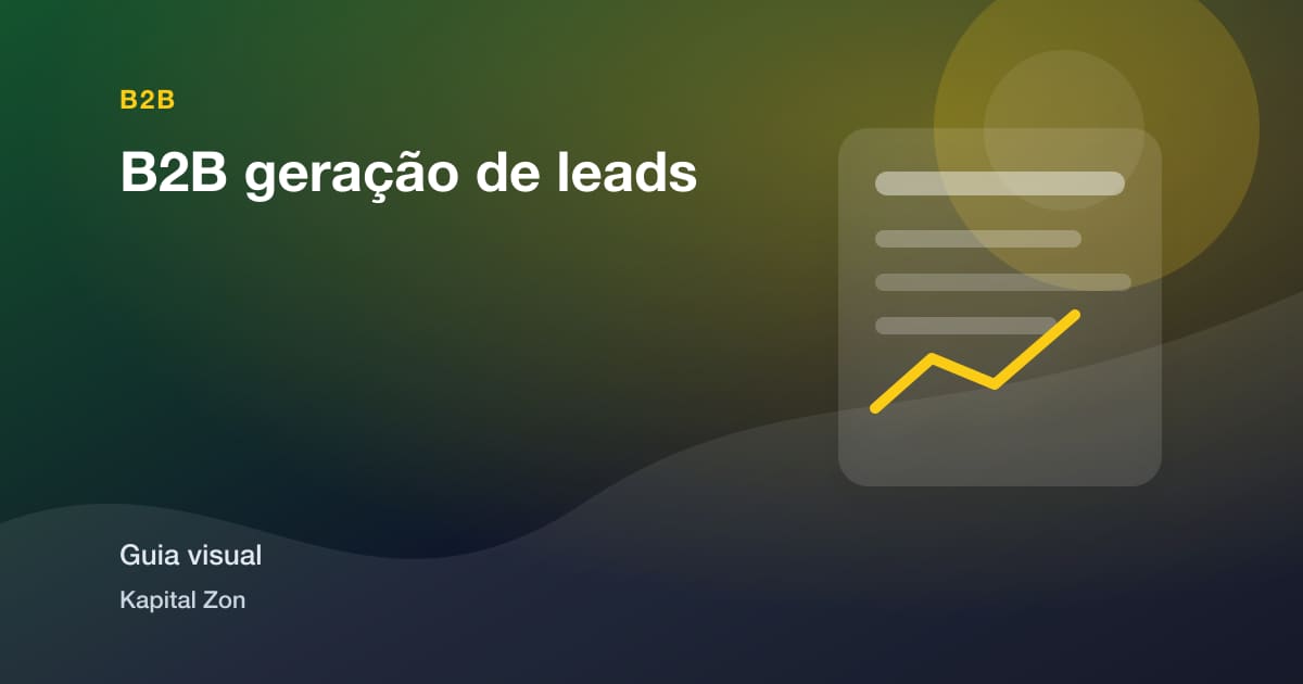 Resumo visual de B2B geração de leads