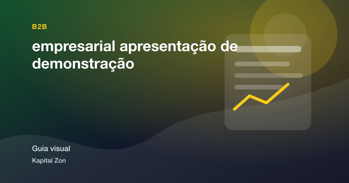 empresarial apresentação de demonstração