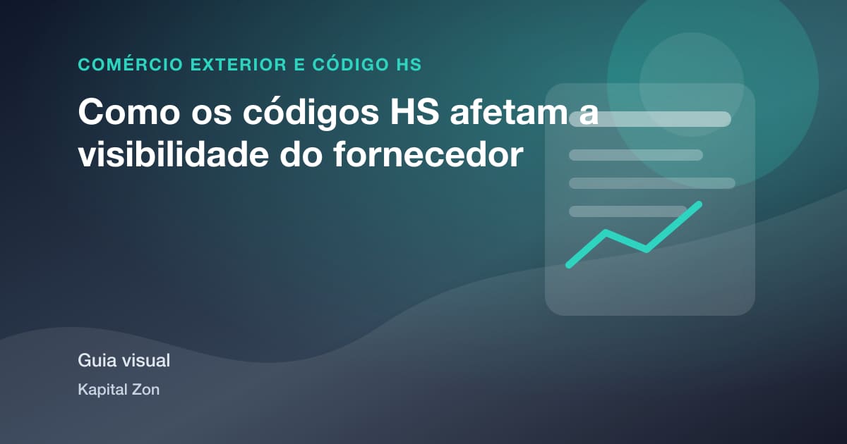 Como os códigos HS afetam a visibilidade do fornecedor