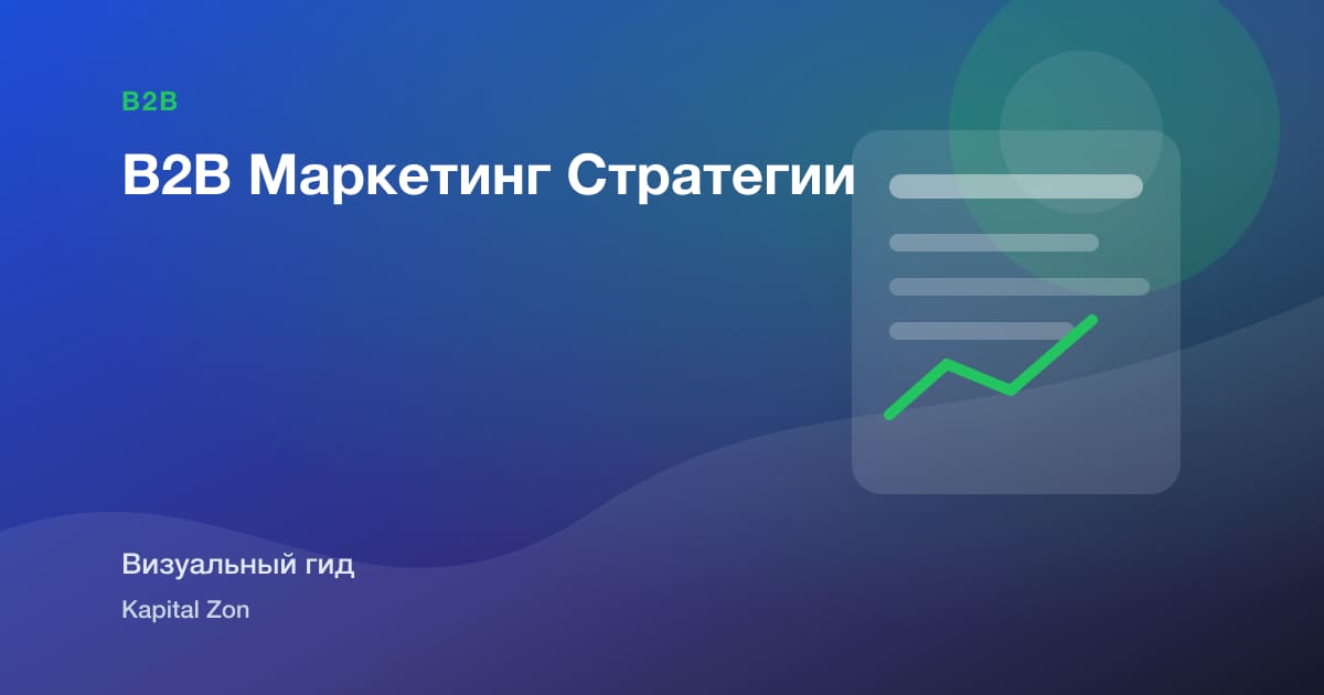 Визуальное резюме: B2B Маркетинг Стратегии