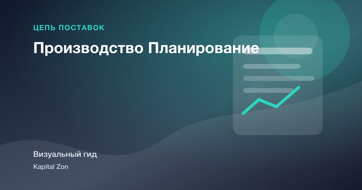 Производство Планирование