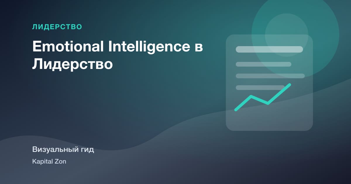 Визуальное резюме: Emotional Intelligence в Лидерство