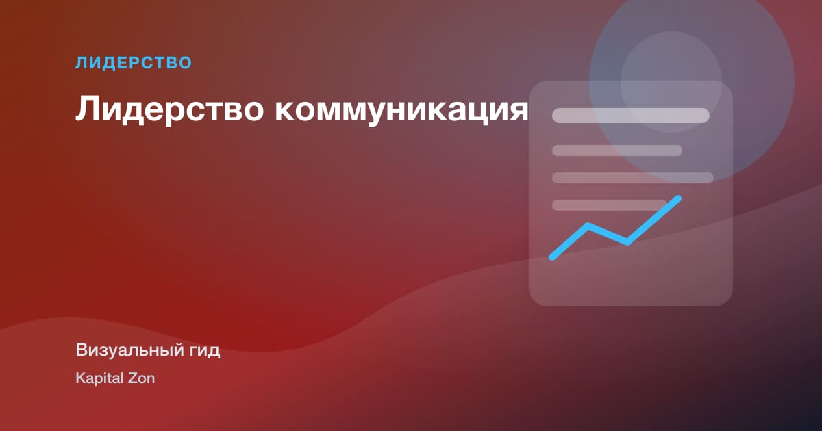 Визуальное резюме: Лидерство коммуникация